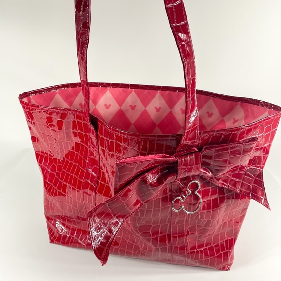 Disney Handbags - Walt Disney World Disneyland Large Red Mickey Mouse Tote